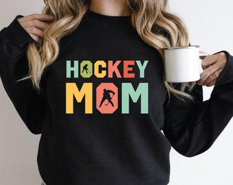 Hockey Mom  Sweatshirt,  Hockey Mom Hoodie,  Hockey Hoodie, Hockey Sweatshirt for Mom, Team Mom Gift, Mother’s Day Sweatshirt Gift-032