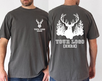 Comfort Colors Custom Logo Design Shirt, Custom Logo Front and Back Shirt, Personalized Logo T-Shirt, Custom Brand Shirt, Your Design L081
