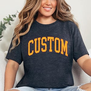 Custom Team Shirt, Custom School Spirit Shirt, Personalized Sorority Shirt, Custom Football Shirt, Custom Mascot Youth Toddler Tee L201