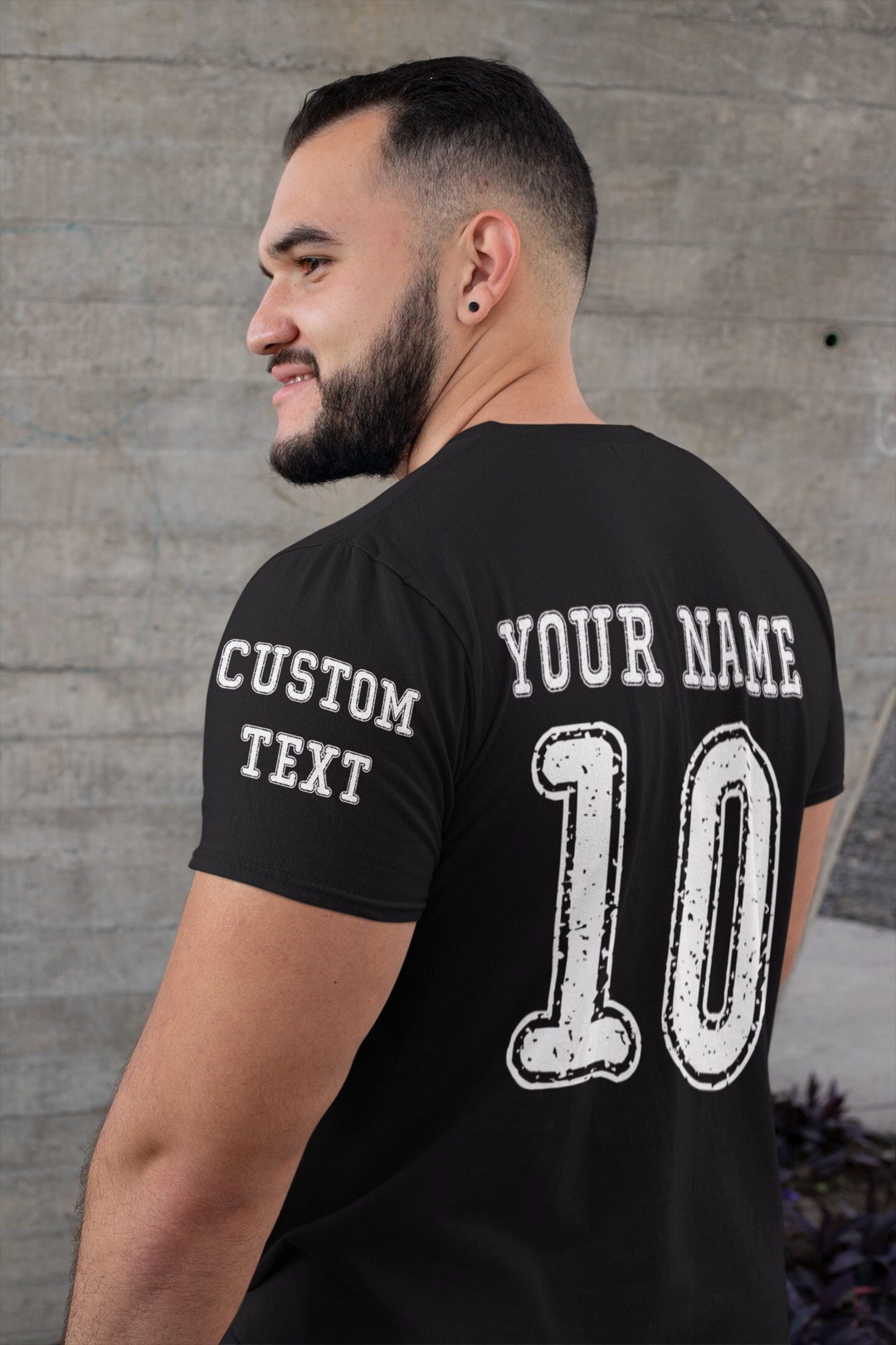 Custom Sports Team Shirts, Front Back Name and Number, Custom Print on