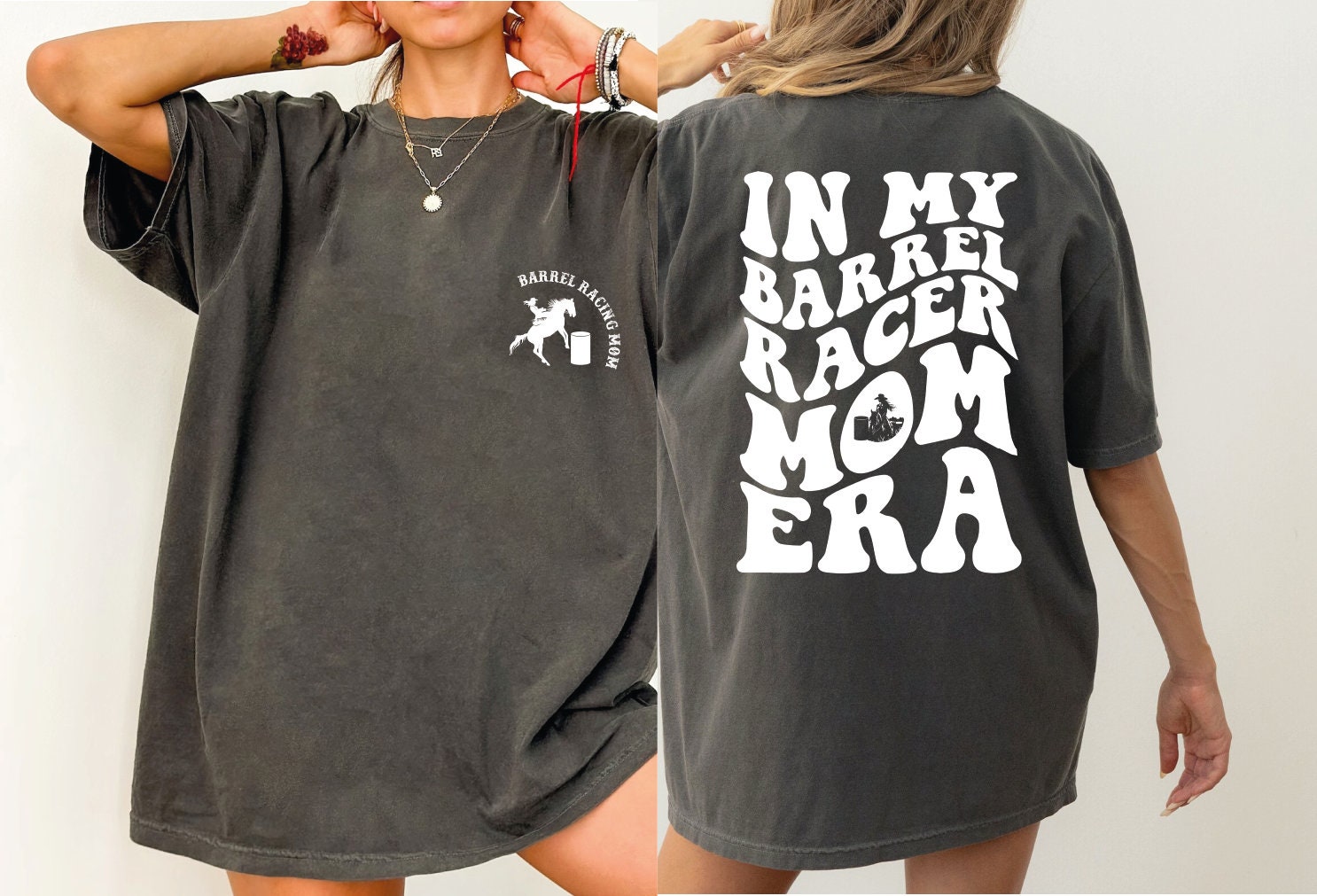 In My Barrel Racer Mom Era Comfort Colors Shirt, Barrel Racing Mom ...