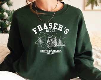 Fraser's Ridge Sweatshirt and Hoodie, North Carolina Shirt, Outlander  Sweater, Fraser's Ridge Gift, Men's and Women's Sweatshirt, LS974
