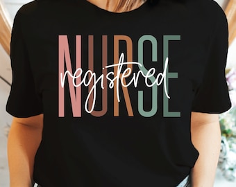 Registered Nurse Shirt, Retro Nurse Shirt, Nurse Gift, Gift For Nurse, Nurse Week, Nursing School Tee LS148