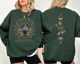 Velaris Sweatshirt and Hoodie, A Court of Thorns And Roses Sweatshirt, Acotar Sweatshirt, Velaris Crewneck, Night Court Sweater L076