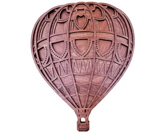 Hot Air Balloon multi layer mandala layered | wall art | 3D art
