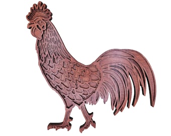 Rooster multi layer mandala | wall art | home decor | 3D art | chicken farmhouse farm animal