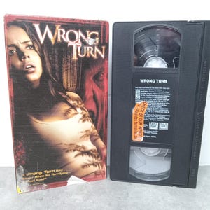 2003 Wrong Turn VHS Horror Movie | VHS Movie Collector | Unique Gift Idea | Used VHS Tape | Retro Horror Slasher