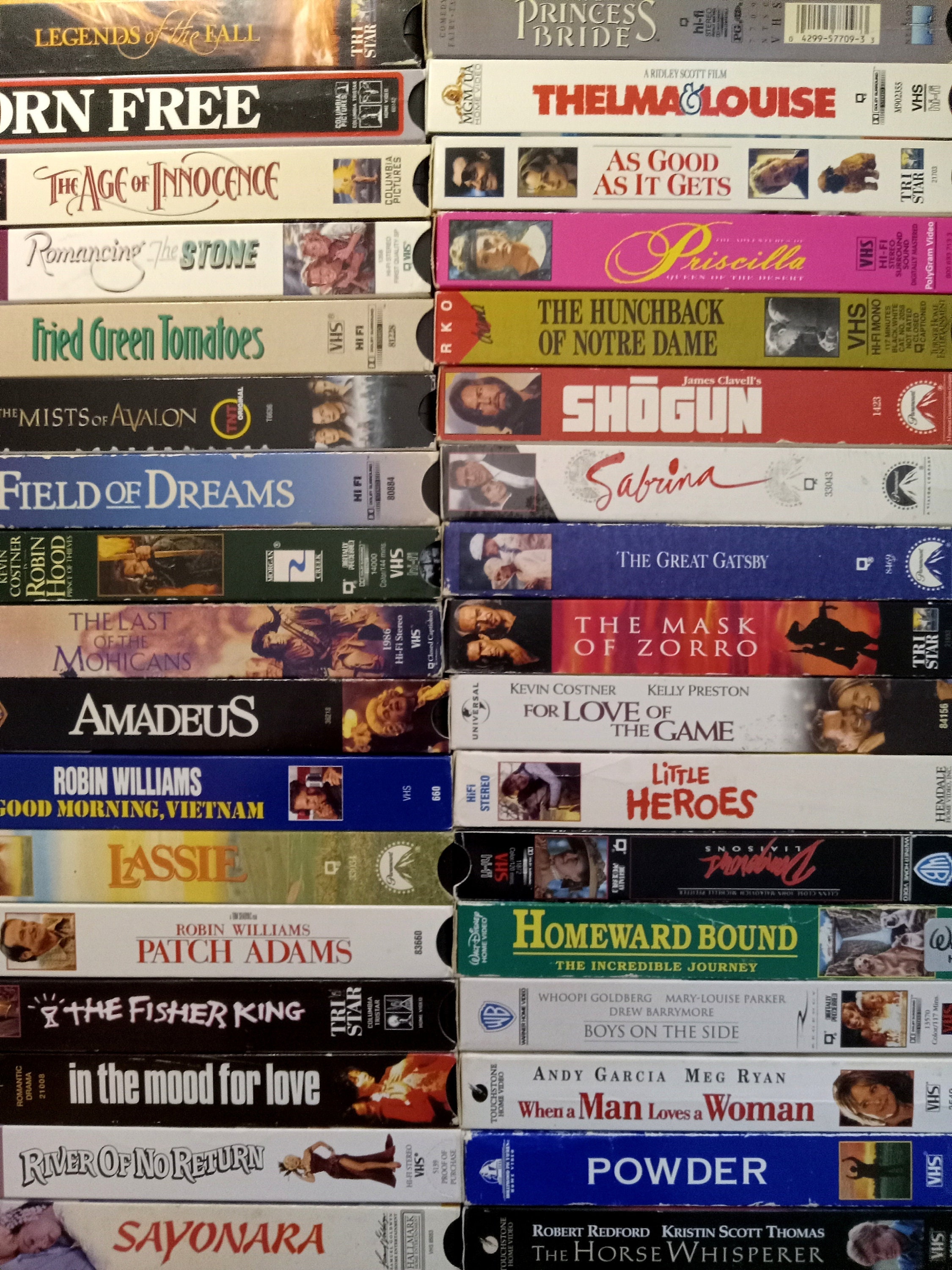 VHS Movie Tapes PICK ONE: Comedy, Cult Classics, Romance