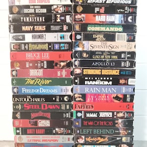 VHS Movie Tapes Pick One: Horror | Sci-Fi | Thriller | Comedy | Romance| Drama and more! Retro  / Used VHS Tapes