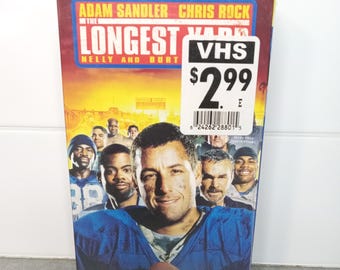 2005 The Longest Yard Sealed & Watermarked Paramount VHS Movie | VHS Movie Collector | Unique Gift Idea | Used VHS Tape | Retro Comedy