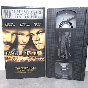 2002 Gangs Of New York VHS Movie Leonardo Di Caprio | VHS Movie Collector | Unique Gift Idea | Used VHS Tape | Retro Historical Drama