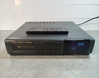 Vintage Studio - Standard Fisher VCR Model FVH-6200 Video Cassette Recorder With Remote Tested Working | Unique Gift Idea | Retro Nostalgia