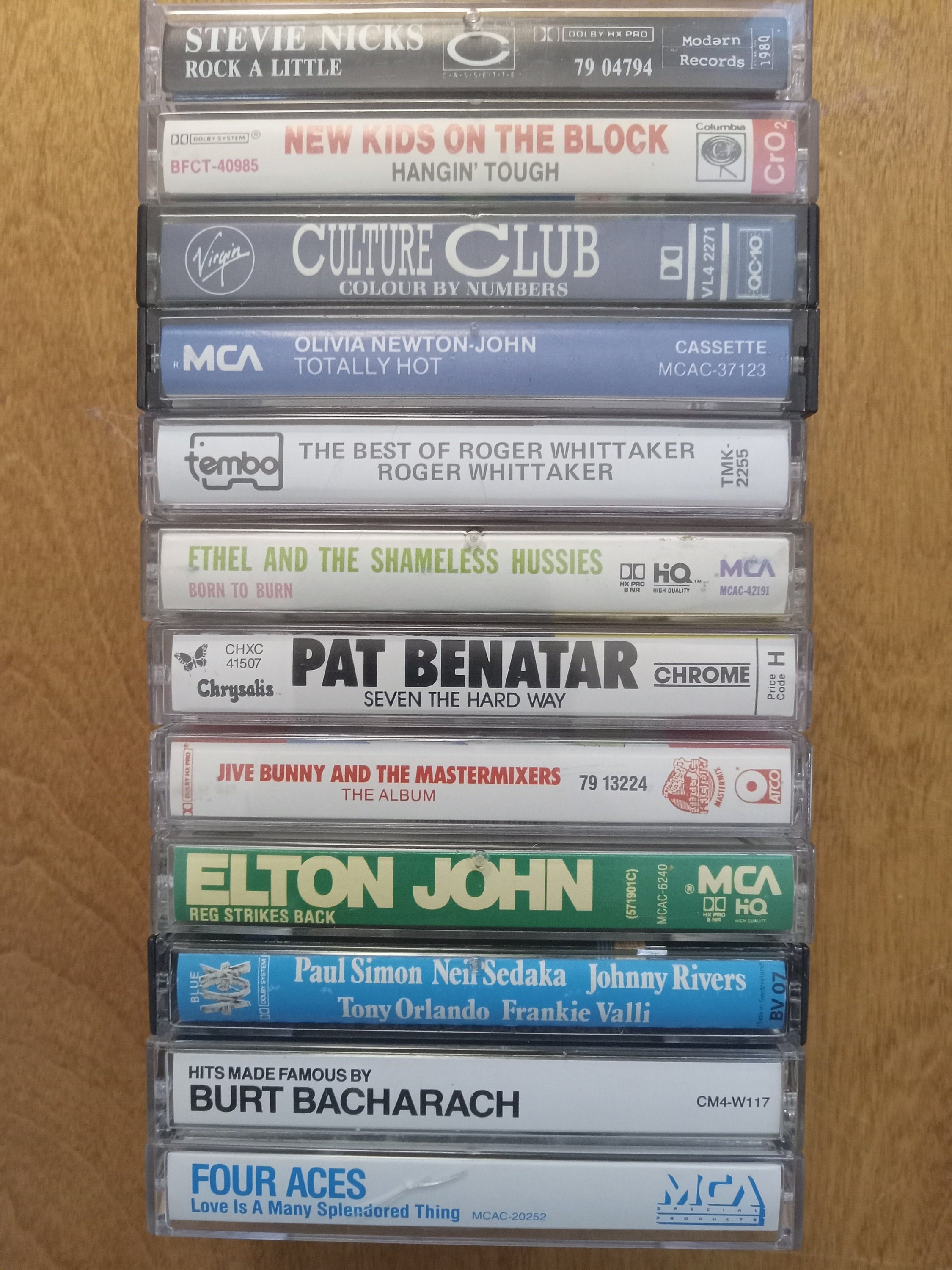 Rock Pop Cassette Tape's, Classic Pop Rock You Pick