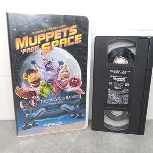 1999 Muppets From Space Clamshell VHS Movie | VHS Movie Collector | Unique Gift Idea | Used VHS Tape | Retro Sci-Fi Comedy