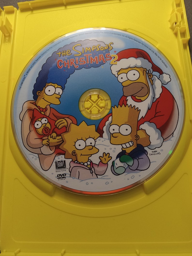 2004 the Simpsons Christmas 2 DVD Movie Matt Groening Homer Simpson