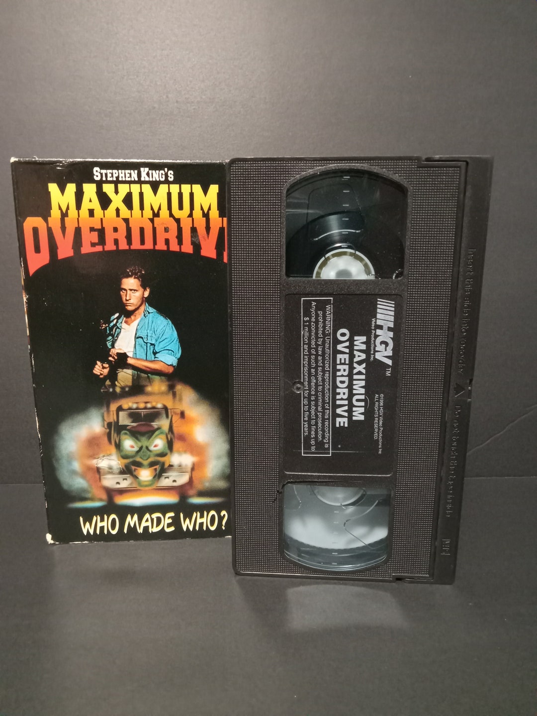1986 Maximum Overdrive 1996 Release Stephen King Used VHS Etsy