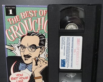 The Best Of GROUCHO Vol. 1  VHS Movie, 1992 Release, Groucho MARX, The Marx Brothers, Comedy, Black and White Movie