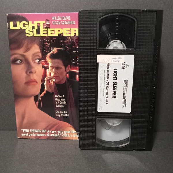 1992 Light Sleeper - Crime/Thriller VHS Tape Nostalgia | VHS Movie Collector | Unique Gift Idea | Used VHS Tape | Retro