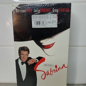 Sealed 1995 Sabrina VHS Movie  Harrison Ford Julia Ormond | VHS Movie Collector | Unique Gift Idea | VHS Tape | Retro Watermarked
