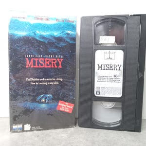 1980 Misery VHS Movie | VHS Movie Collector | Unique Gift Idea | Used VHS Tape | Retro Horror Drama