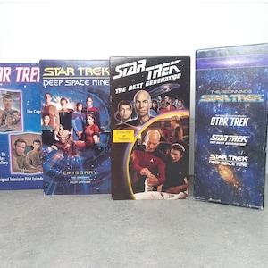 1994 Star Trek Boxset VHS Movie 3 Tapes | VHS Movie Collector | Unique Gift Idea | Used VHS Tape | Retro Sci-Fi Drama