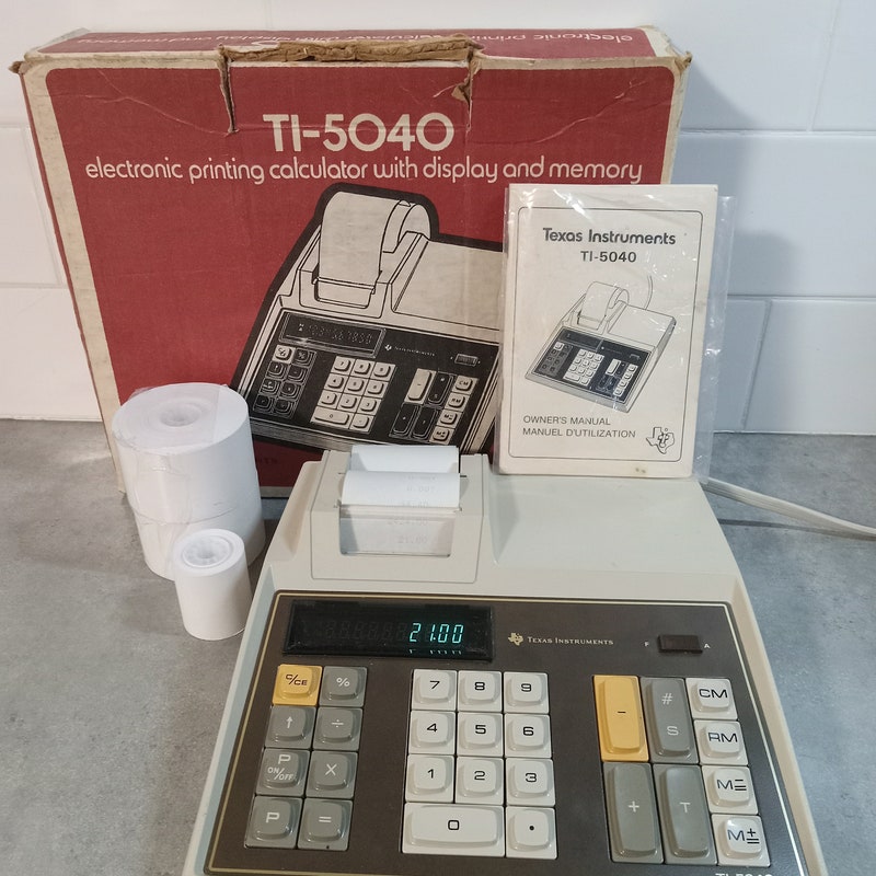 Texas Instruments TI-5038 Retro Taschenrechner - Vintage Calculator
