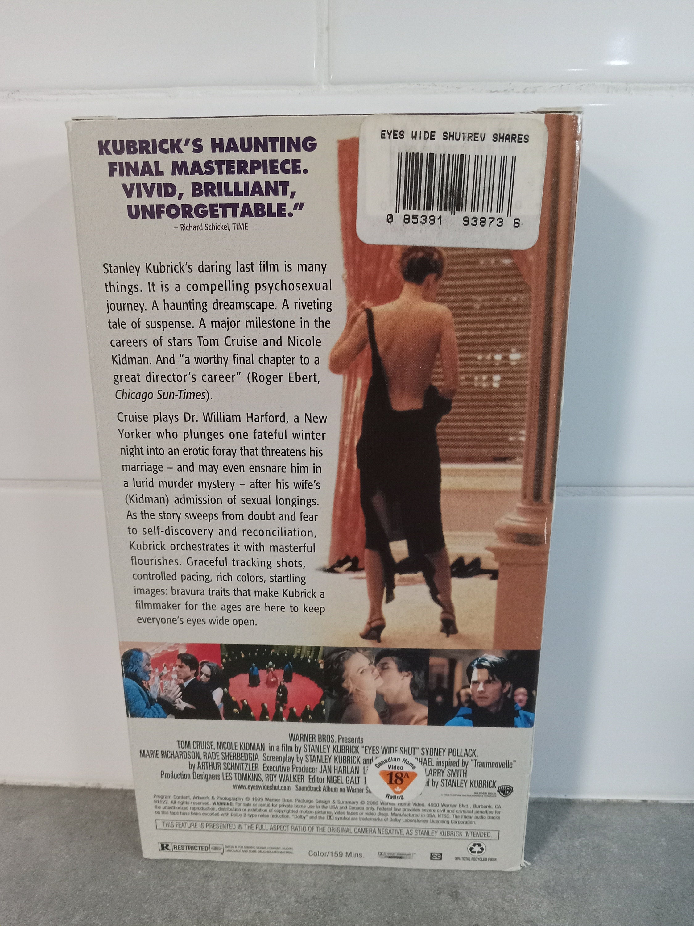 1999 Eyes Wide Shut VHS Movie Stanley Kubrick VHS Movie Collector