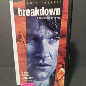 1997 Breakdown Cut-box Rental Thriller/Crime VHS Tape Nostalgia | VHS Movie Collector | Unique Gift Idea | Used VHS Tape | Retro