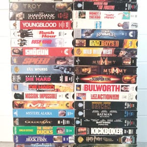 VHS Movie Tapes Pick One: Horror | Sci-Fi | Thriller | Comedy | Romance| Drama and more! Retro  / Used VHS Tapes