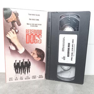 1992 Reservoir Dogs VHS Movie | VHS Movie Collector | Unique Gift Idea | Used VHS Tape | Retro Crime Drama Action Quentin Tarantino