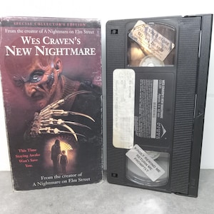 1995 Wes Craven&#39;s New Nightmare VHS Movie | VHS Movie Collector | Unique Gift Idea | Used VHS Tape | Retro Horror Freddy