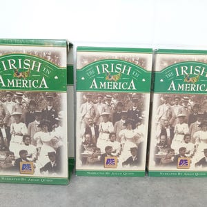 1997 The Irish In America  A & E Home Video VHS Movies | VHS Movie Collector | Unique Gift Idea | Used VHS Tape | Retro History