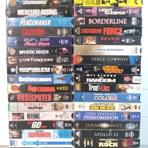 VHS Movie Tapes Pick One: Horror | Sci-Fi | Krimi | Komödie | Romanze| Dramatik und mehr! Retro / Gebrauchte VHS Tapes
