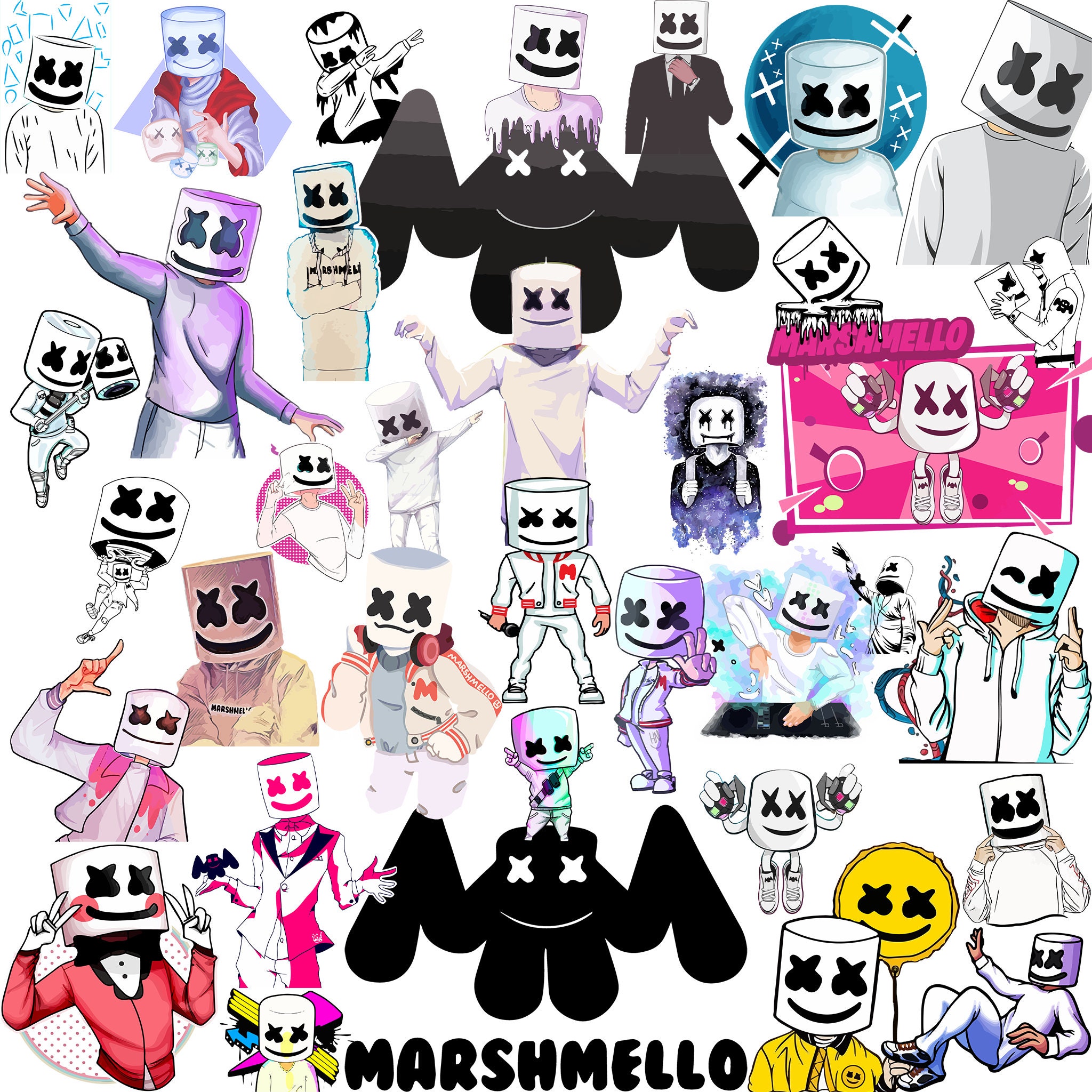 Dj Marshmello Svg Digital File Download Only Cricut Etsy