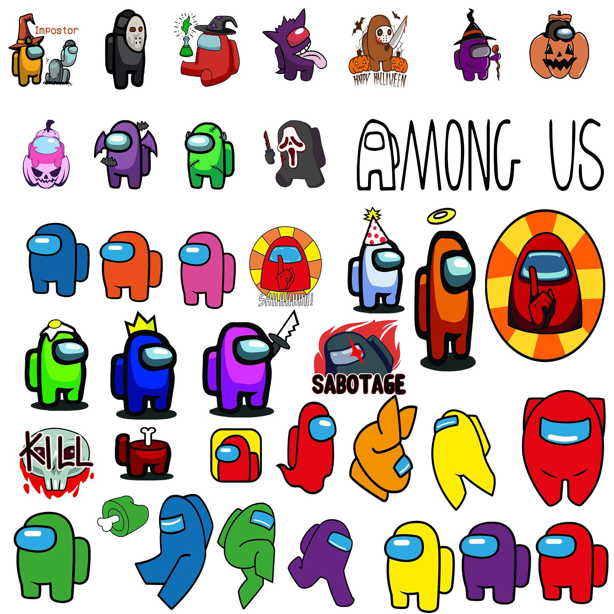 Among us svg archivo digital s lo descarga cricut etsy m xico