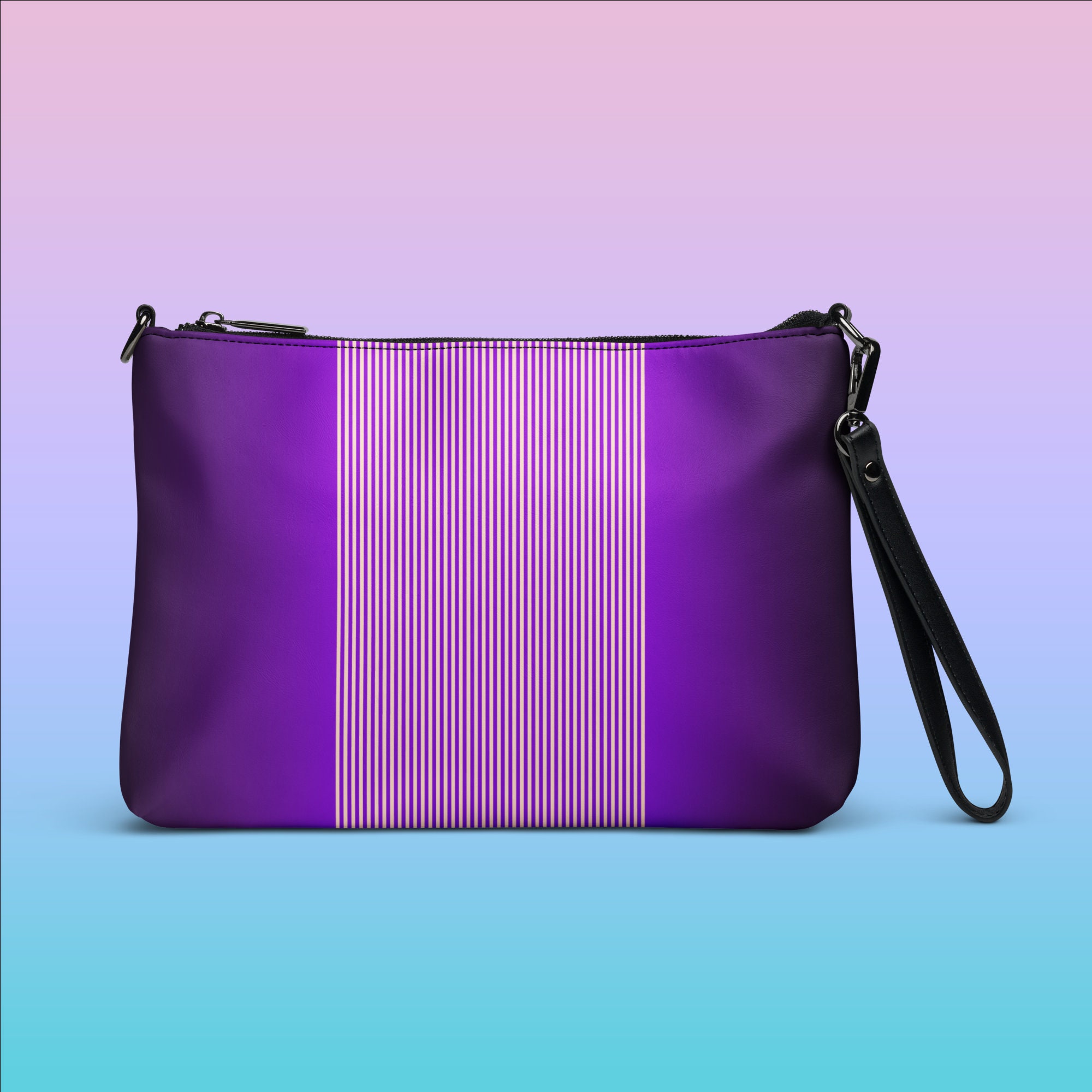 Crossbody Bag With Allover Print and Vertical Lines Available Etsy