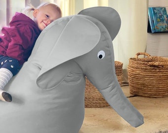 Kindersitzsack - Elefant - Sitzsack für Kinder - Elefantensitzsack