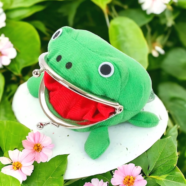 Frog Wallet Coin Purse Manga Plush Cute Purse Coin Holder Anime Cartoon