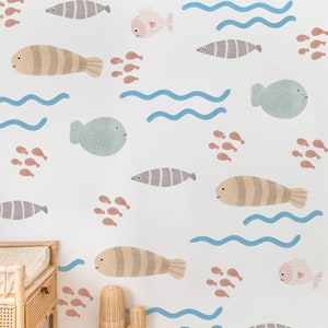 ocean fish decals, nursery under sea theme decor *US orders ship DDP*