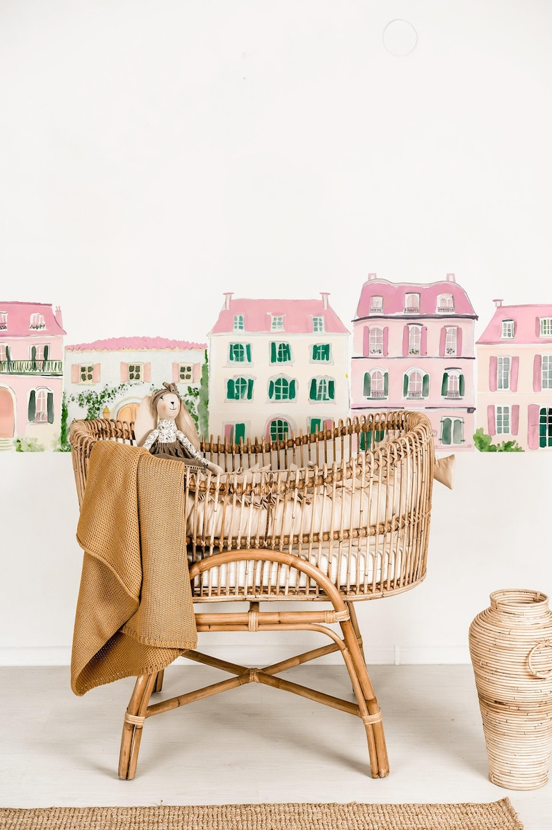 Paris decals bassinet