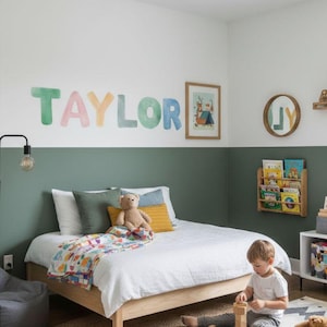 Rainbow Name Wall Decal, Personalized Nursery Decor  *US orders ship DDP*
