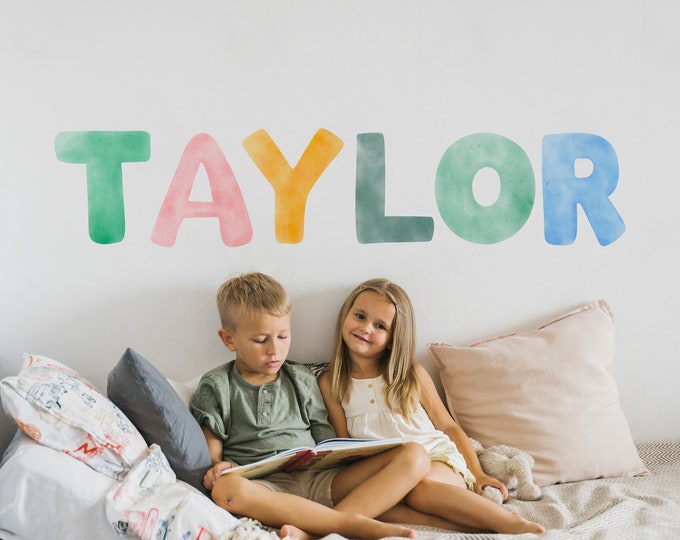 custom name Wall Decal, gender neutral Personalized Name Stickers