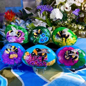 Bee Painted Rock