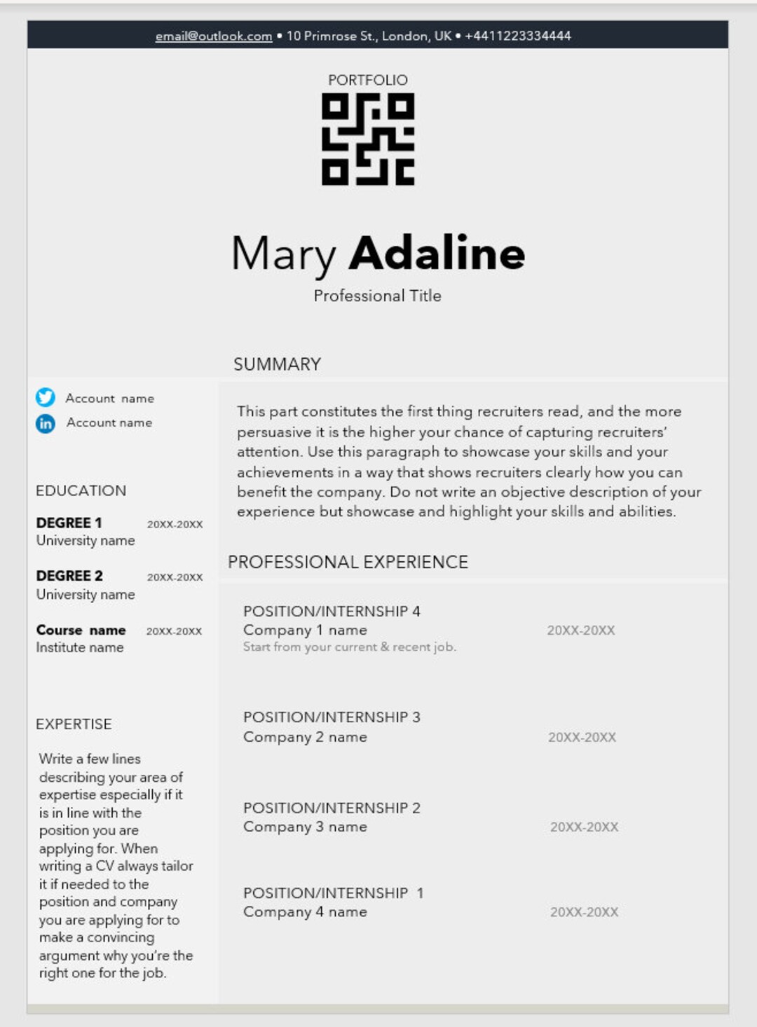 professional-cv-resume-word-template-aesthetic-minimalist-and-etsy