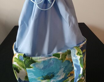 drawstring tote bags for women, hand crafted