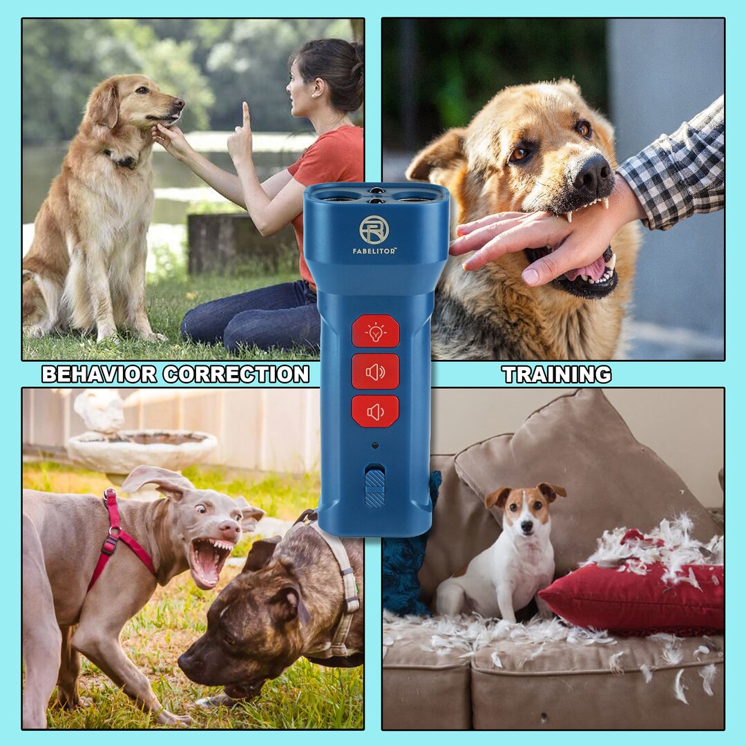 FABELITOR Ultrasonic Dog Barking Deterrent and Dog Behavior Training ...