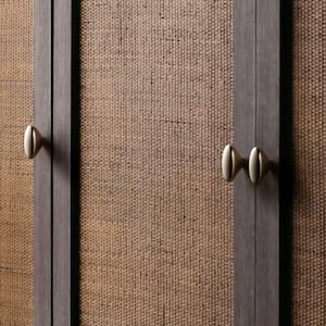 Modern Unusually shaped Cabinet Handles Kitchen Knob Pull Wardrobe Furniture Handle for Cabinet Living Room Home Office Bedroom Nickel Pull