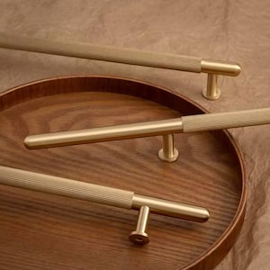 Gold Brass Cabinet Round Long Pulls Cabinet handles Cabinet Knobs Drawer Pulls Drawer Knobs Wardrobe Pulls Brass Pulls Golden Kitchen Knobs