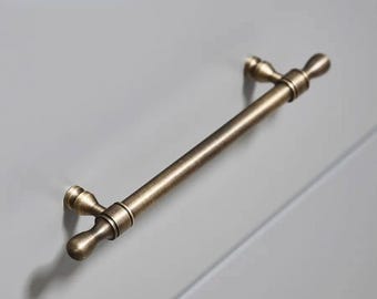 Bronze Metal Long Door Handles Large Metal Bar Pulls Knobs Modern Cabinet Handles Kitchen Knob Wardrope Pull furniture Brass Bronze handles