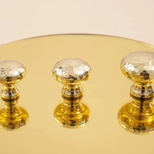 Scandinavian style brass furniture knobs,  gold leaf shape brass door handle, cabinet knob,  furniture door knobs, kitchen cabinet knobs